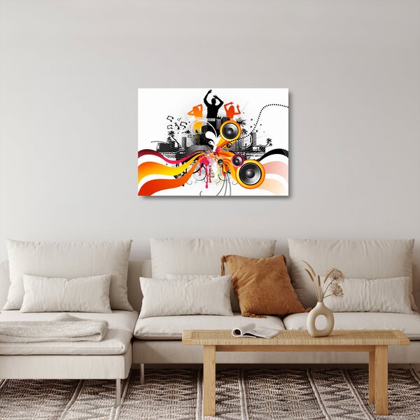 Staklena slika - Glazba (70x50 cm)