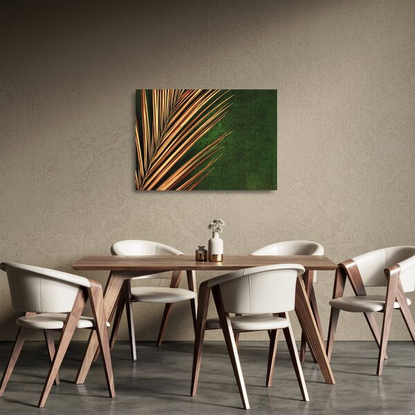 Staklena slika s lišćem (70x50 cm)