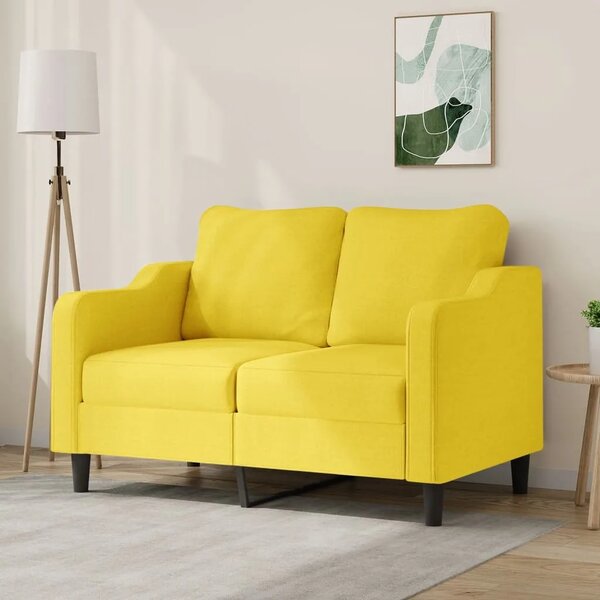 Dvosjed od tkanine svjetložuti 120 cm - Svjetložuta 120 cm Svjetložuta 120 cm