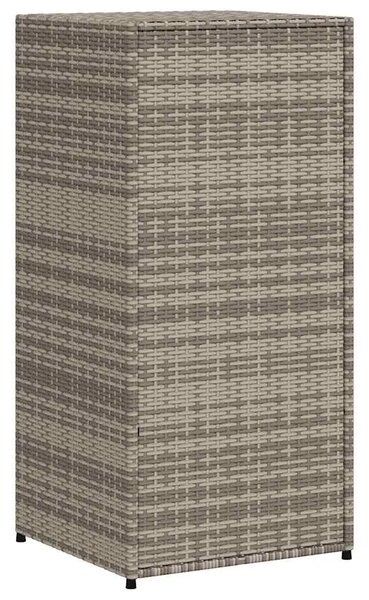 Vrtni ormarić za pohranu sivi 55x55x111 cm od poliratana - Siva 55 x 55 x 111 cm Siva 55 x 55 x 111 cm