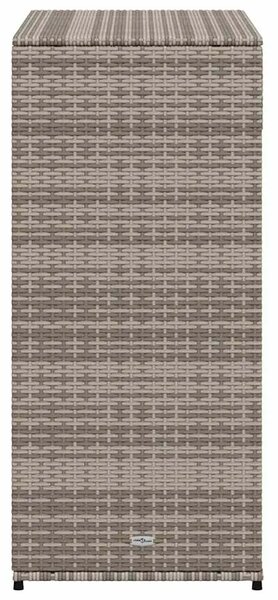 Vrtni ormarić za pohranu sivi 105 x 55 x 113 cm od poliratana - Siva 105 x 55 x 113 cm Siva 105 x 55 x 113 cm