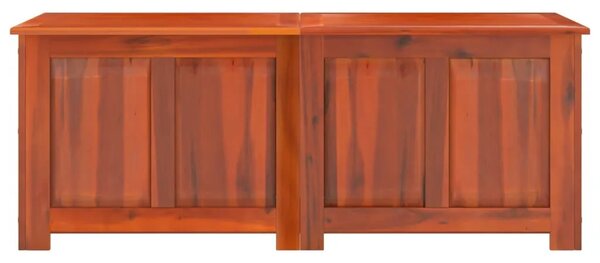 Škrinja za pohranu s poklopcem smeđa masivno bagremovo drvo - Smeđa 150 x 55 x 57 cm 1 Smeđa