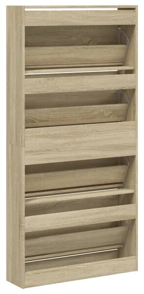 Ormarić za cipele s 4 ladice boja hrasta 80 x 21 x 163 5 cm - sonoma hrast 80 x 21 x 163.5 cm 1 1