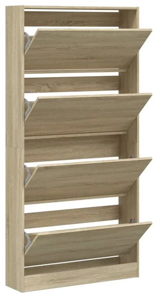 Ormarić za cipele s 4 ladice boja hrasta 80 x 21 x 163 5 cm - sonoma hrast 80 x 21 x 163.5 cm 1 1