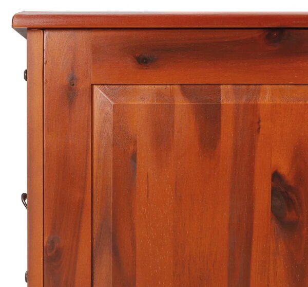 Škrinja za pohranu s poklopcem smeđa masivno bagremovo drvo - Smeđa 110 x 55 x 57 cm 1 Smeđa