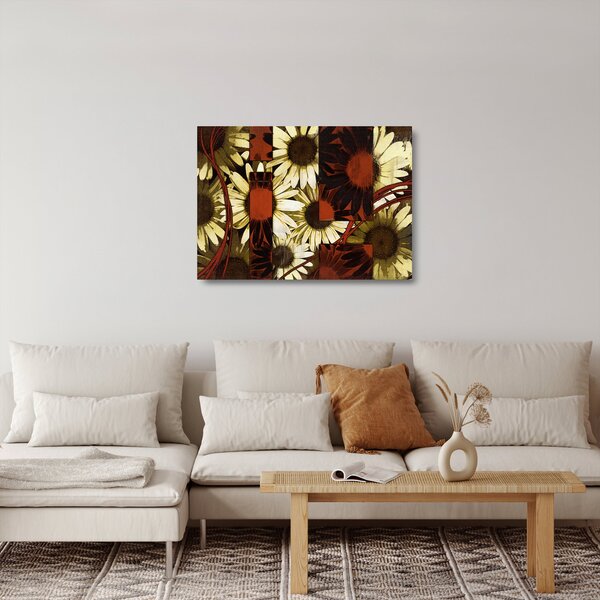 Staklena slika cvijeća (70x50 cm)