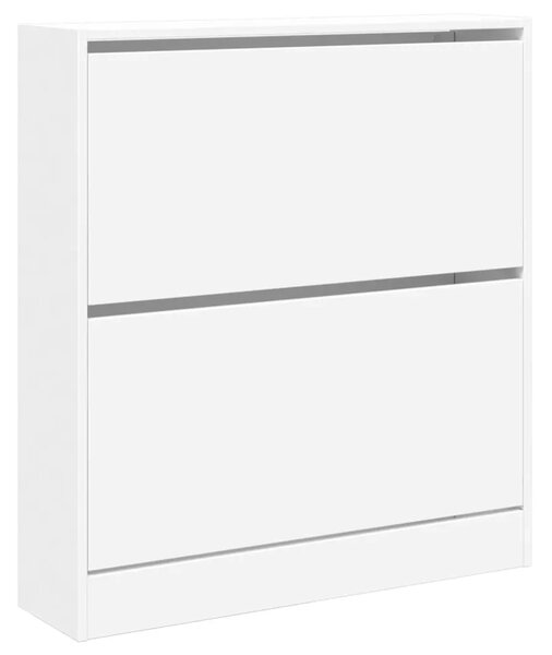 Ormarić za cipele bijeli 80x21x87 5 cm od konstruiranog drva - Bijela 80 x 21 x 87.5 cm 1 1