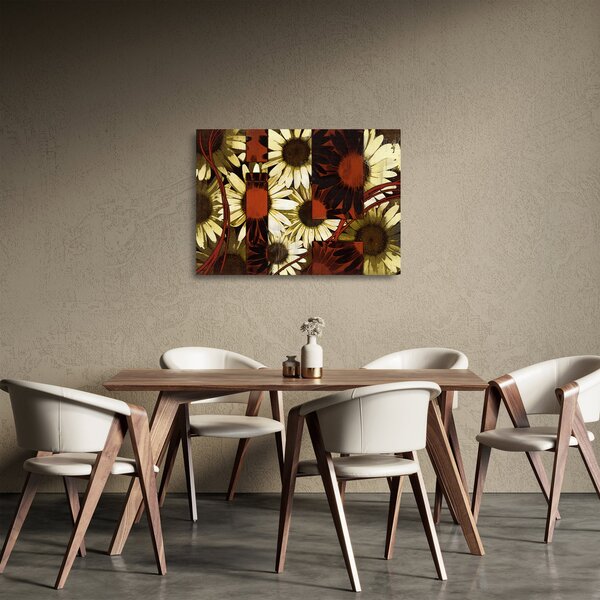 Staklena slika cvijeća (70x50 cm)