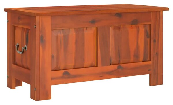 Škrinja za pohranu s poklopcem smeđa masivno bagremovo drvo - Smeđa 70 x 35 x 37 cm 1 Smeđa