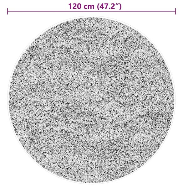 Tepih HUARTE kratkih vlakana mekani i perivi zeleni Ø 120 cm - šumskozelena Ø 120 cm Zelena Ø 120 cm