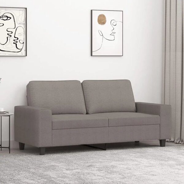 Dvosjed od tkanine smeđesivi 140 cm - Sivo-smeđa 140 cm Sivo-smeđa 140 cm