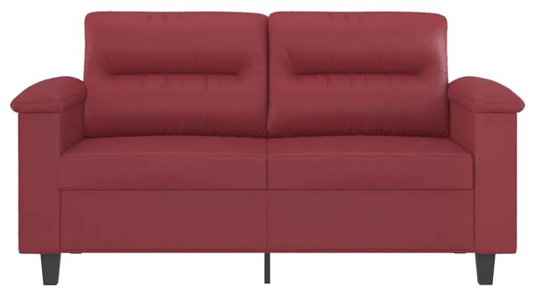 Dvosjed od umjetne kože 120 cm – boja crnog vina - boja crnog vina 120 cm Boja crnog vina 120 cm