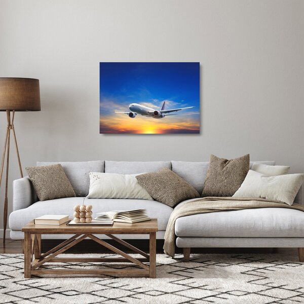 Staklena slika aviona (70x50 cm)