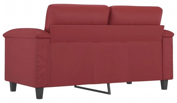 Dvosjed od umjetne kože 120 cm – boja crnog vina - boja crnog vina 120 cm Boja crnog vina 120 cm