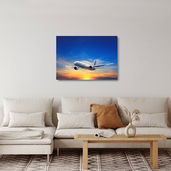 Staklena slika aviona (70x50 cm)