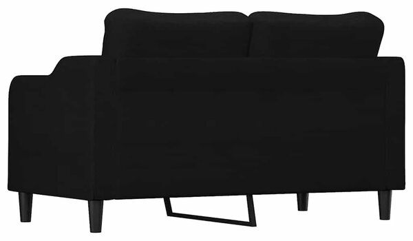 Dvosjed od tkanine crni 140 cm - Crna 1 140 cm Crna