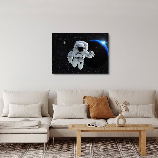 Staklena slika - Astronaut u svemiru (70x50 cm)