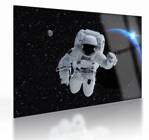 Staklena slika - Astronaut u svemiru (70x50 cm)