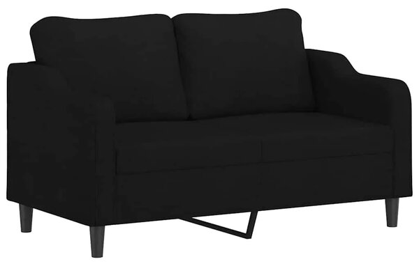 Dvosjed od tkanine crni 140 cm - Crna 1 140 cm Crna