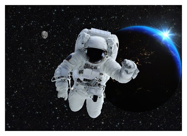 Staklena slika - Astronaut u svemiru (70x50 cm)