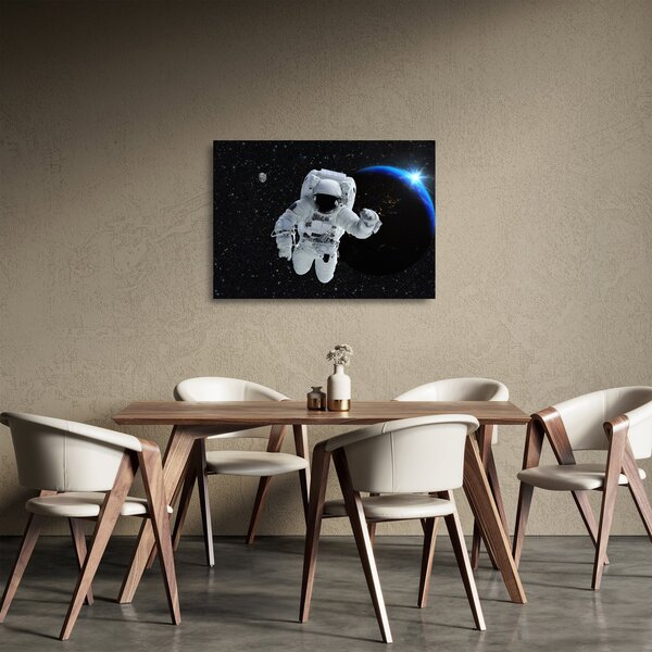 Staklena slika - Astronaut u svemiru (70x50 cm)