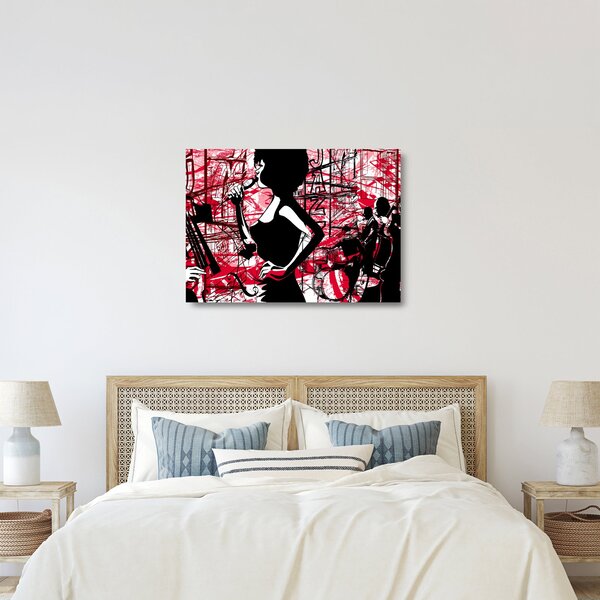 Staklena slika - Jazz (70x50 cm)