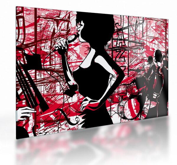 Staklena slika - Jazz (70x50 cm)