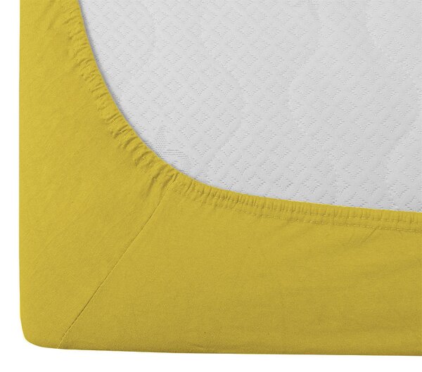 Jersey plahta EXCLUSIVE žuta 90 x 200 cm