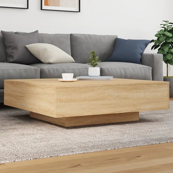 Stolić za kavu boja hrasta 100x100x31 cm konstruirano drvo - sonoma hrast 100 x 100 x 31 cm 1 Sonoma hrast