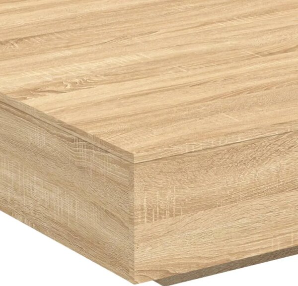 Stolić za kavu boja hrasta 100x100x31 cm konstruirano drvo - sonoma hrast 100 x 100 x 31 cm 1 Sonoma hrast