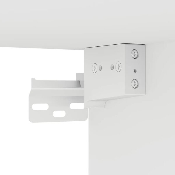 Zidni TV ormarići s LED svjetlima 2 kom bijeli 80x35x31 cm - Bijela 80 x 35 x 31 cm 2 Bijela