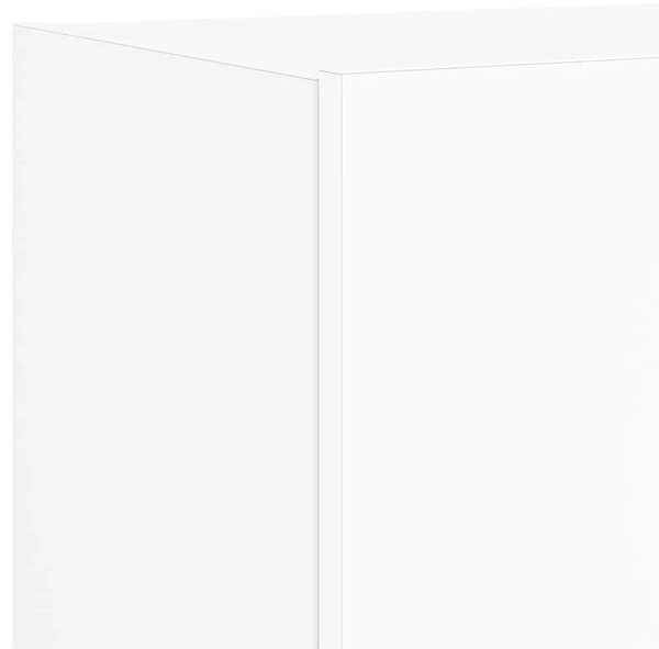 Zidni TV ormarići s LED svjetlima 2 kom bijeli 80x35x31 cm - Bijela 80 x 35 x 31 cm 2 Bijela