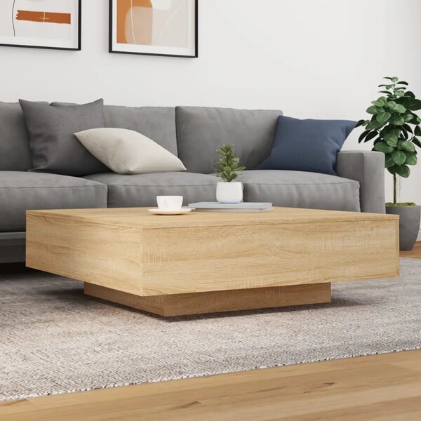 Stolić za kavu boja hrasta 100x100x31 cm konstruirano drvo - sonoma hrast 100 x 100 x 31 cm 1 Sonoma hrast