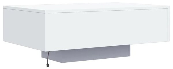 Stolić za kavu s LED svjetlima bijeli 85x55x31 cm - Bijela 85 x 55 x 31 cm 1 Bijela