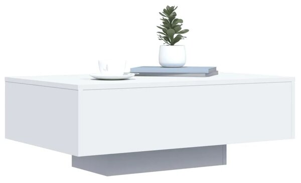 Stolić za kavu s LED svjetlima bijeli 85x55x31 cm - Bijela 85 x 55 x 31 cm 1 Bijela