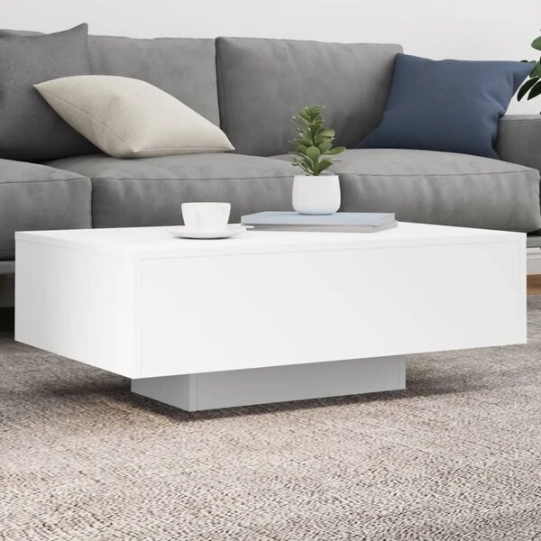 Stolić za kavu s LED svjetlima bijeli 85x55x31 cm - Bijela 85 x 55 x 31 cm 1 Bijela
