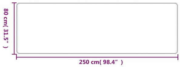 Tepih-staza s izgledom sisala platina 80 x 250 cm - Platina 80 x 250 cm Platina 80 x 250 cm