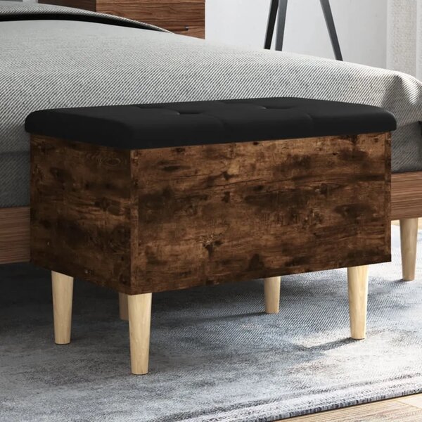 Klupa za pohranu boja hrasta 62x42x46 cm od konstruiranog drva - Dimljeni hrast 62 x 42 x 46 cm Dimljeni hrast 62 x 42 x 46 cm