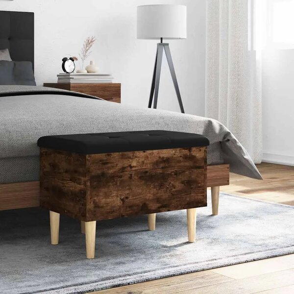 Klupa za pohranu boja hrasta 62x42x46 cm od konstruiranog drva - Dimljeni hrast 62 x 42 x 46 cm Dimljeni hrast 62 x 42 x 46 cm