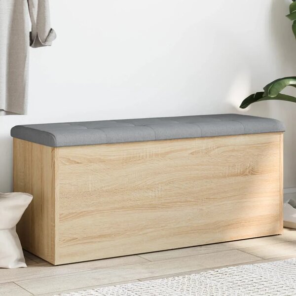 Klupa za odlaganje Sonoma hrast 102x42x45 cm Konstruirano drvo - sonoma hrast 102 x 42 x 45 cm Sonoma hrast 102 x 42 x 45 cm