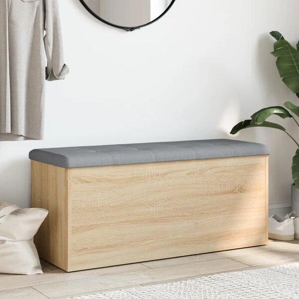 Klupa za odlaganje Sonoma hrast 102x42x45 cm Konstruirano drvo - sonoma hrast 102 x 42 x 45 cm Sonoma hrast 102 x 42 x 45 cm