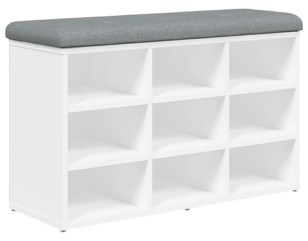 Klupa za cipele bijela 82x32x50 cm inženjerski drvo - Bijela 82 x 32 x 50 cm Bijela 82 x 32 x 50 cm