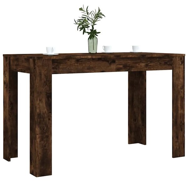Blagovaonski stol boja dimljenog hrasta 120 x 60 x 76 cm drveni - Dimljeni hrast 1 Dimljeni hrast