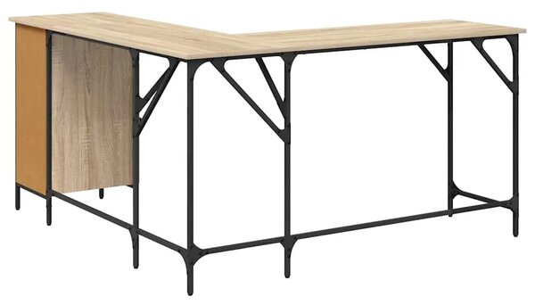 Radni stol boja hrasta sonome 141x141x75 cm konstruirano drvo - sonoma hrast Sonoma hrast