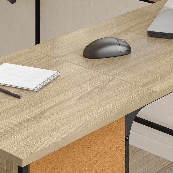 Radni stol boja hrasta sonome 141x141x75 cm konstruirano drvo - sonoma hrast Sonoma hrast