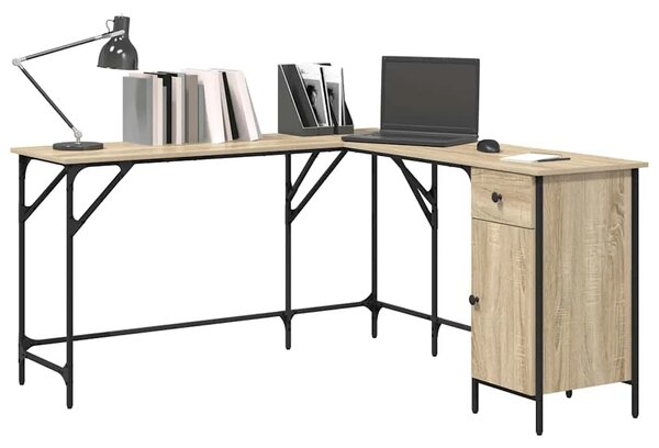 Radni stol boja hrasta sonome 141x141x75 cm konstruirano drvo - sonoma hrast Sonoma hrast