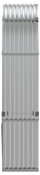 Držač za drva - Držač za cjepanice srebrni 120x45x210 cm od pocinčanog čelika - Srebrno 120 x 45 x 210 cm Srebrno 120 x 45 x 210