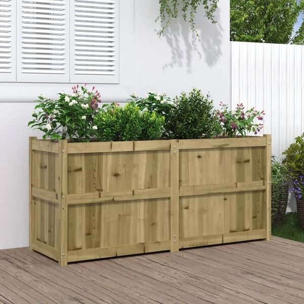 Vrtna sadilica 150 x 50 x 70 cm od impregnirane borovine - Prirodno impregnirano 1 Prirodno impregnirano