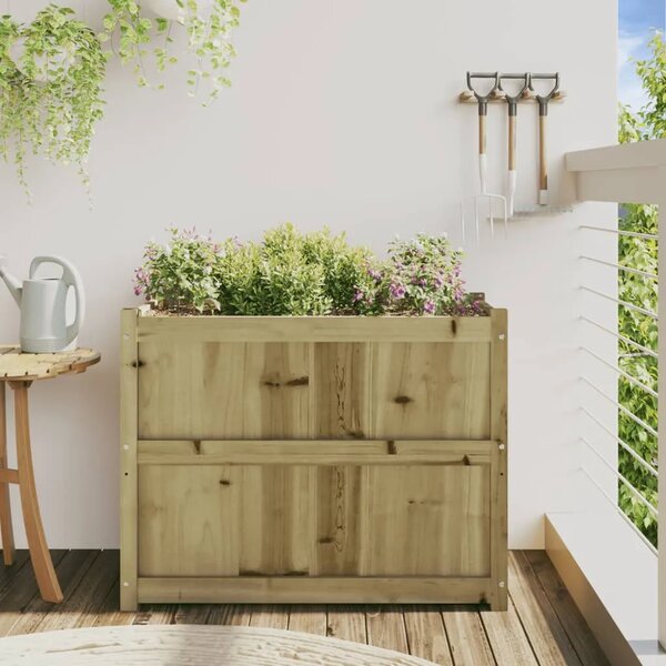 Vrtna sadilica 90 x 50 x 70 cm od impregnirane borovine - Prirodno impregnirano 1 Prirodno impregnirano