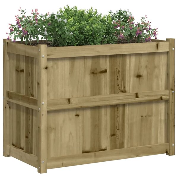 Vrtna sadilica 90 x 50 x 70 cm od impregnirane borovine - Prirodno impregnirano 1 Prirodno impregnirano